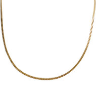 Second-hand chain in 750 yellow gold with curb chain stitch