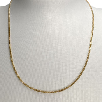 Second-hand chain in 750 yellow gold with curb chain stitch