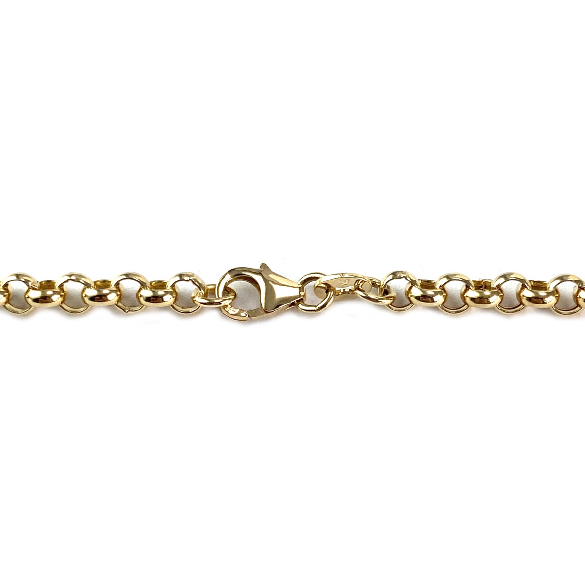 Chaîne d'occasion or 750 jaune maille jaseron 45 cm - vue 3
