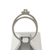 Bague d'occasion or 750 blanc diamant - vue V3