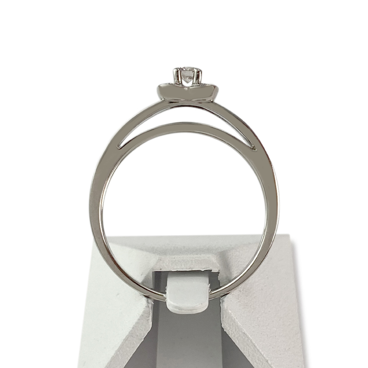 Bague d'occasion or 750 blanc diamant - vue 3