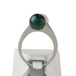 Bague d'occasion or 750 blanc perle de culture de chine perle de culture de chine diamant - vue 3