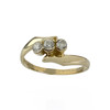 Bague d'occasion or 750 jaune zirconias - vue V1