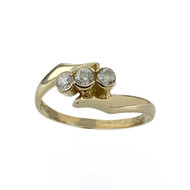 Bague d'occasion or 750 jaunezirconias