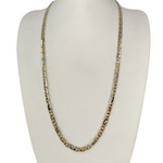 Chaîne d'occasion or 750 jaune maille cheval et alternée - vue 2