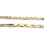 Chaîne d'occasion or 750 jaune maille cheval et alternée - vue 3