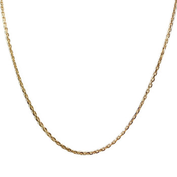 Tweedehands ketting van 750 geelgoud met forcat-schakels, 50 cm