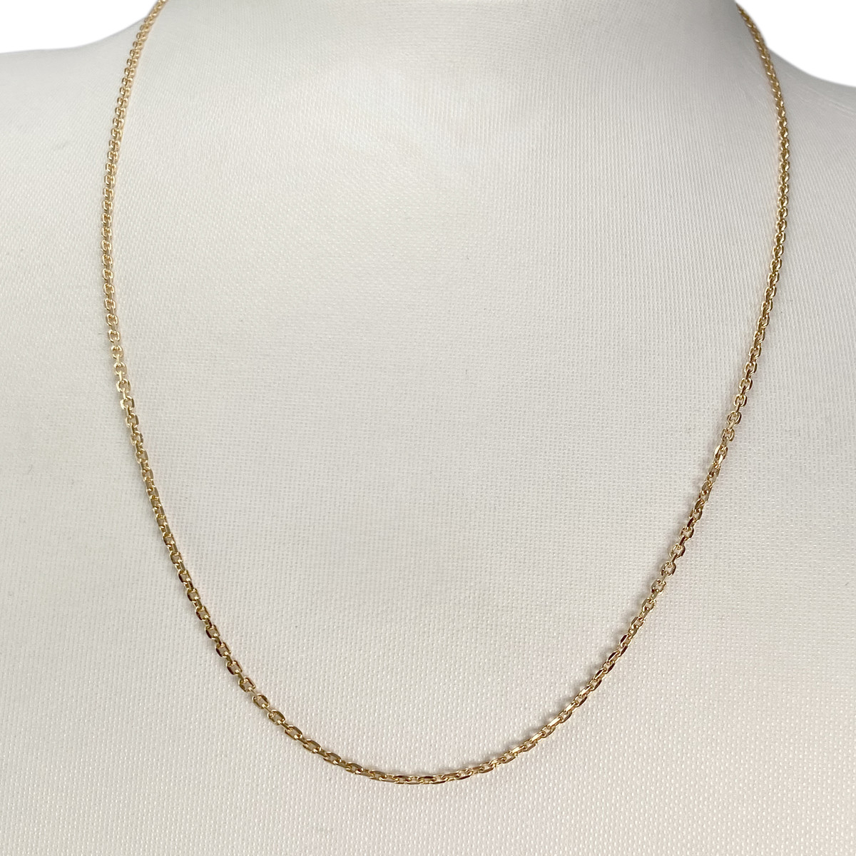 Tweedehands gouden ketting 750 geel gaas forcat - bekijk 2