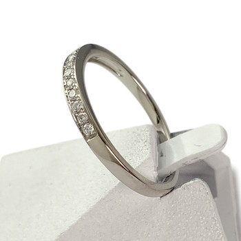 Bague d'occasion or 750 blanc diamant