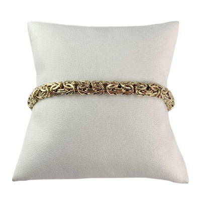 Bracelet d'occasion or 750 jaune maille royale - vue 1