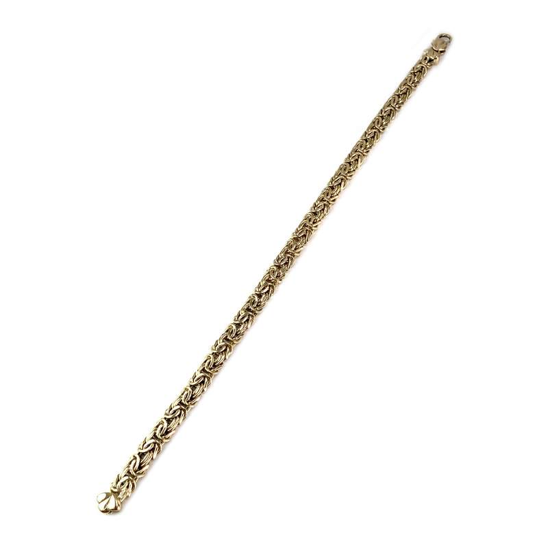 Bracelet d'occasion or 750 jaune maille royale - vue 2