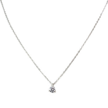 Collier d'occasion or 750 blanc diamant DSI1 0.20ct