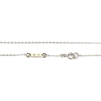 Collier d'occasion or 750 blanc diamant DSI1 0.20ct