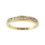 Bague d'occasion or 750 jaune diamants - vue 1