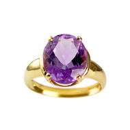 Bague d'occasion or 750 jaune amethyste
