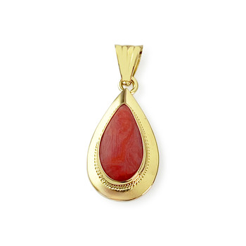 Pendentif d'occasion or 750 jaune corail