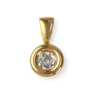Pendentif d'occasion or 750 jaune diamant