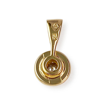 Pendentif d'occasion or 750 jaune diamant