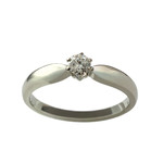 Bague d'occasion or 750 blanc diamant - vue 1