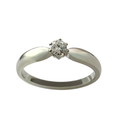 Bague d'occasion or 750 blanc diamant - vue 1