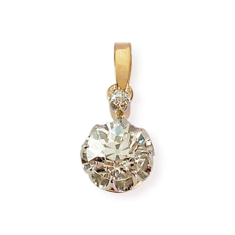 Pendentif d'occasion 2 ors 750 diamant - vue 1