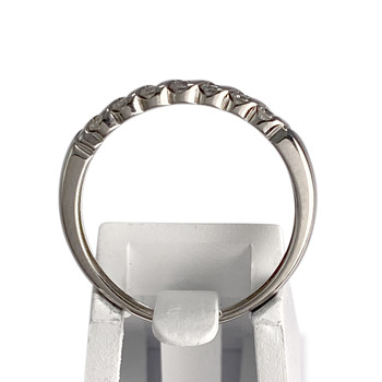 Bague d'occasion or 750 blanc diamant