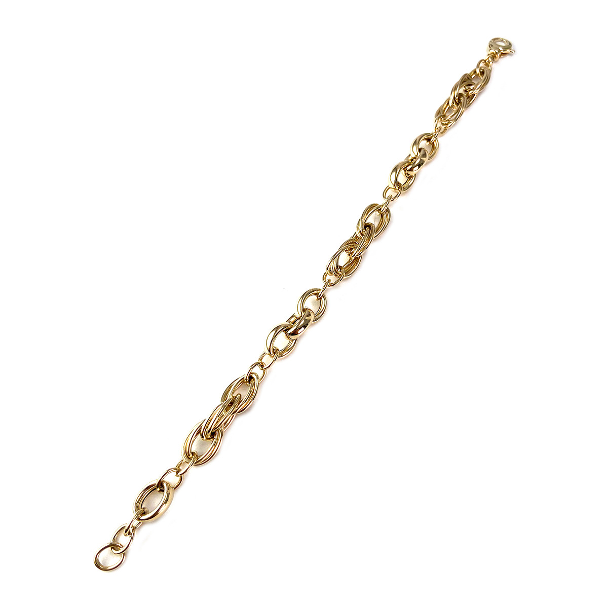 Gebruikte armband van 375 geelgoud - afbeelding 2