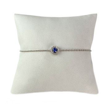 Bracelet GUERIN d'occasion or 750 blanc diamant saphir