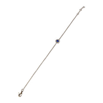 Bracelet GUERIN d'occasion or 750 blanc diamant saphir