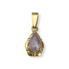 Pendentif d'occasion or 750 jaune amethyste - vue V1