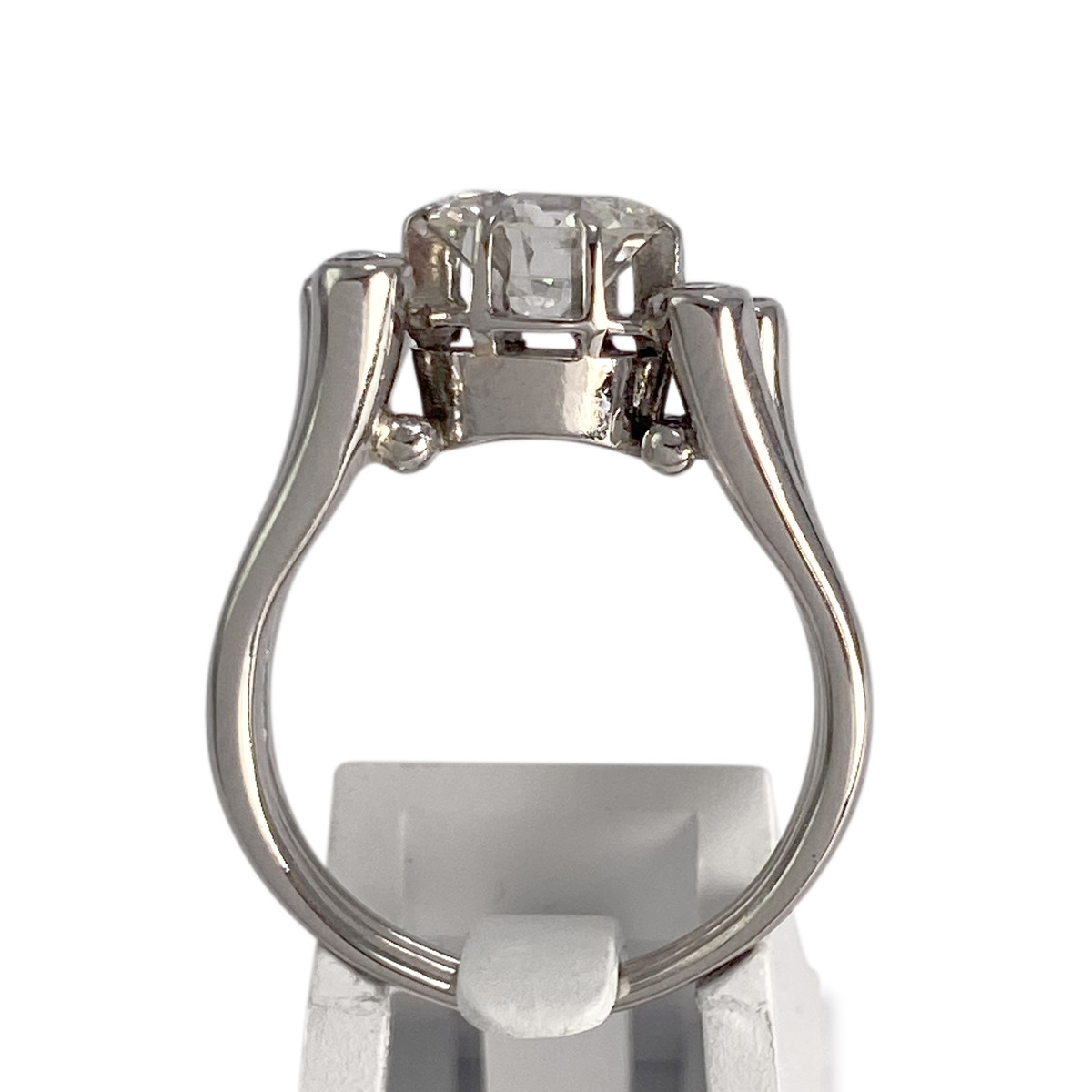 Bague d'occasion platine gris diamant - vue 3