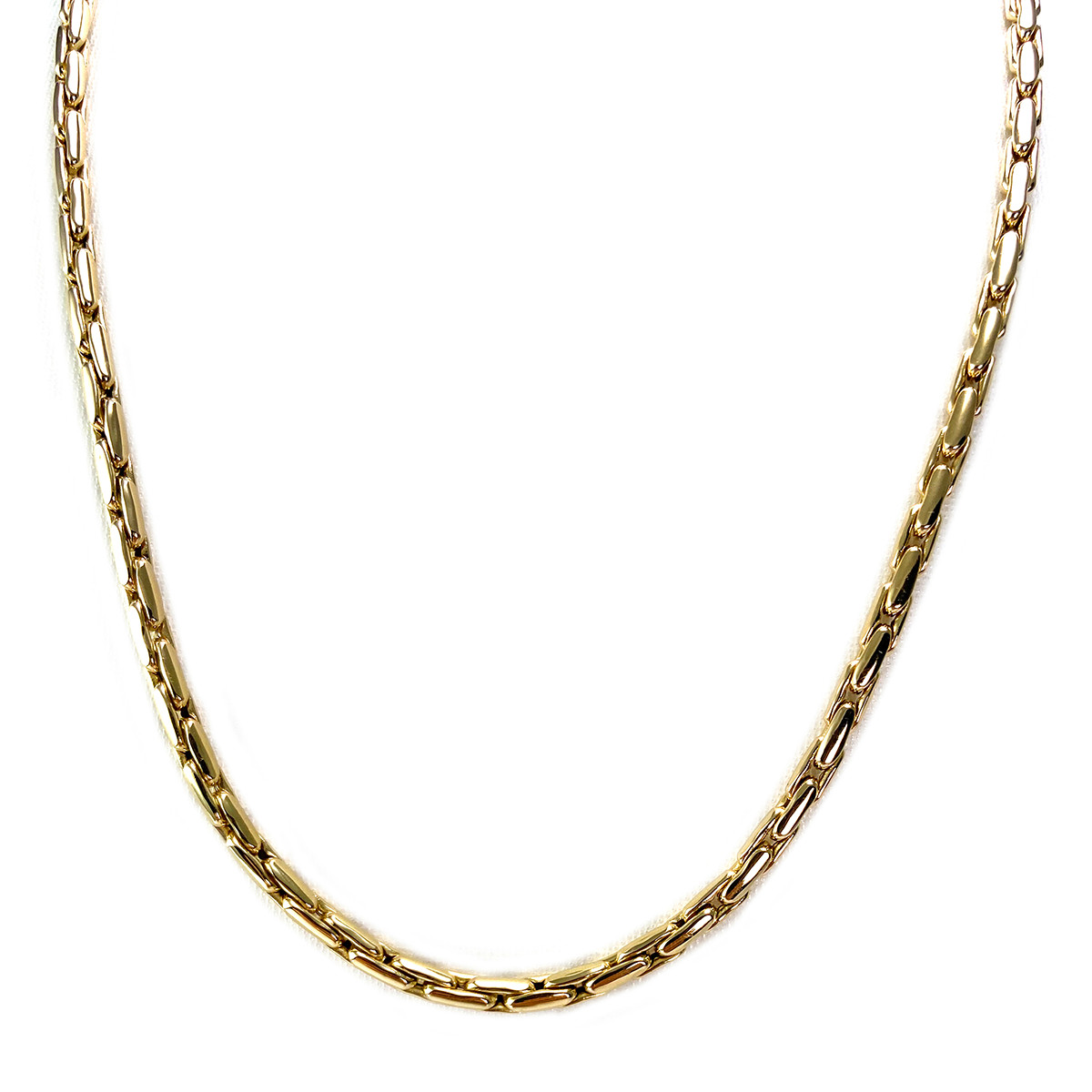 Tweedehands halsketting goud 750 geel 55 cm