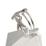 Bague MAUBOUSSIN d'occasion argent diamant - vue 2