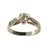 Bague d'occasion or 750 blanc diamant - vue V1