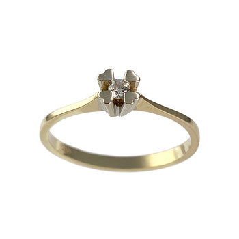 Solitaire d'occasion 2 ors 585 zirconia