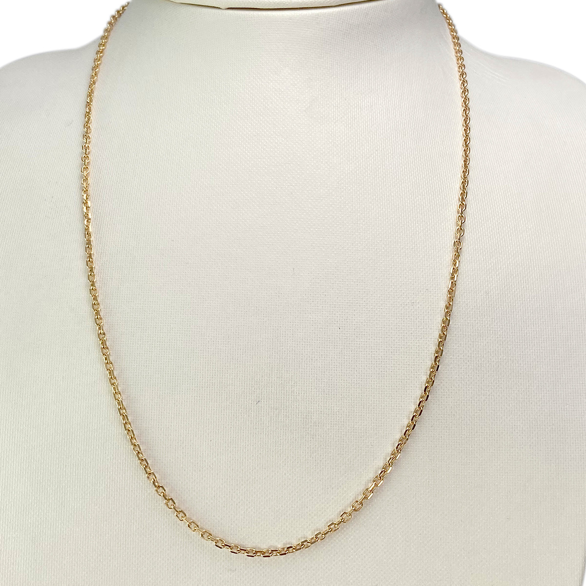 Chaîne d'occasion or 750 jaune maille forçat 51 cm - vue 2