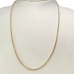 Chaîne d'occasion or 750 jaune maille forçat 51 cm - vue 2