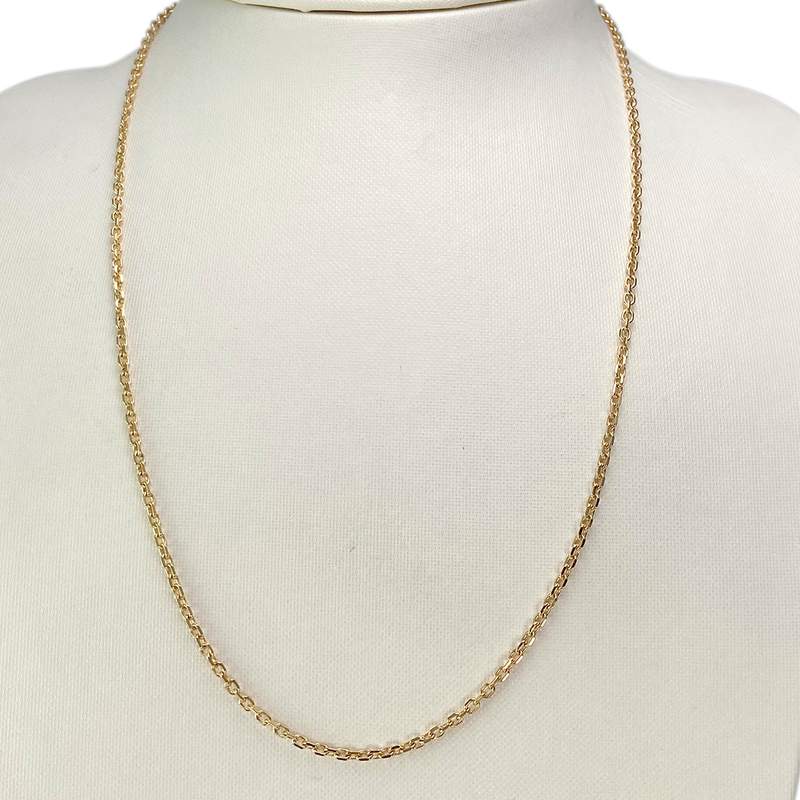 Tweedehands ketting goud 750 geel chainmail 51 cm - bekijk 2