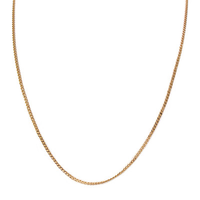 Chaîne d'occasion or 750 jaune maille gourmette 54 cm - vue 1