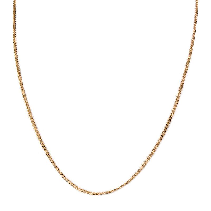 Chaîne d'occasion or 750 jaune maille gourmette 54 cm - vue 1