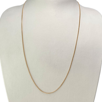 Chaîne d'occasion or 750 jaune maille gourmette 54 cm