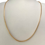 Chaîne d'occasion or 750 jaune maille carrée 70 cm - vue 2