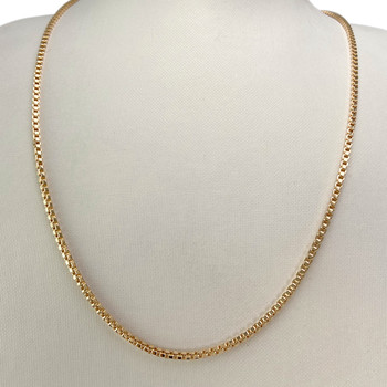 Chaîne d'occasion or 750 jaune maille carrée 70 cm