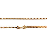 Chaîne d'occasion or 750 jaune maille carrée 70 cm - vue 3