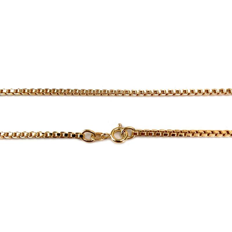 Chaîne d'occasion or 750 jaune maille carrée 70 cm - vue 3