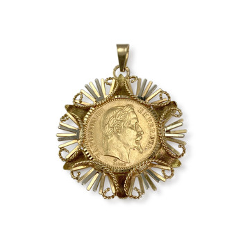 Pre-owned 750 yellow gold pendant