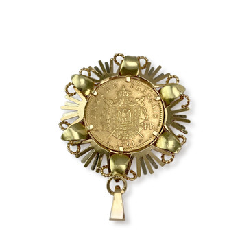 Pre-owned 750 yellow gold pendant