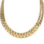 Collier d'occasion en or jaune 750, maille fantaisie, 44.5 cm - vue 1