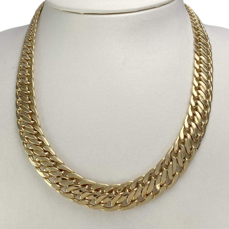 Collier d'occasion or 750 jaune maille fantaisie - vue 2