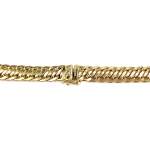 Collier d'occasion en or jaune 750, maille fantaisie, 44.5 cm - vue 3